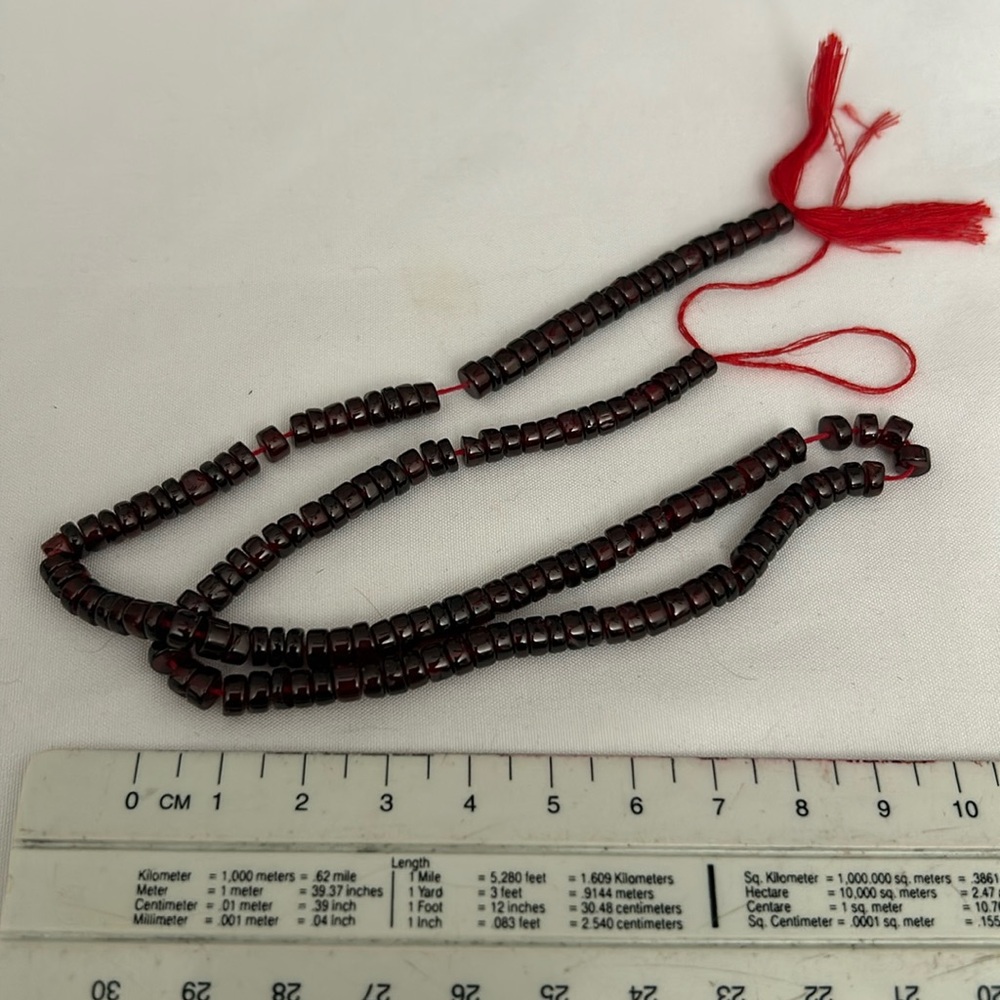 Garnet Beads 5-7mm Natural Bead Strand Rope 16” New